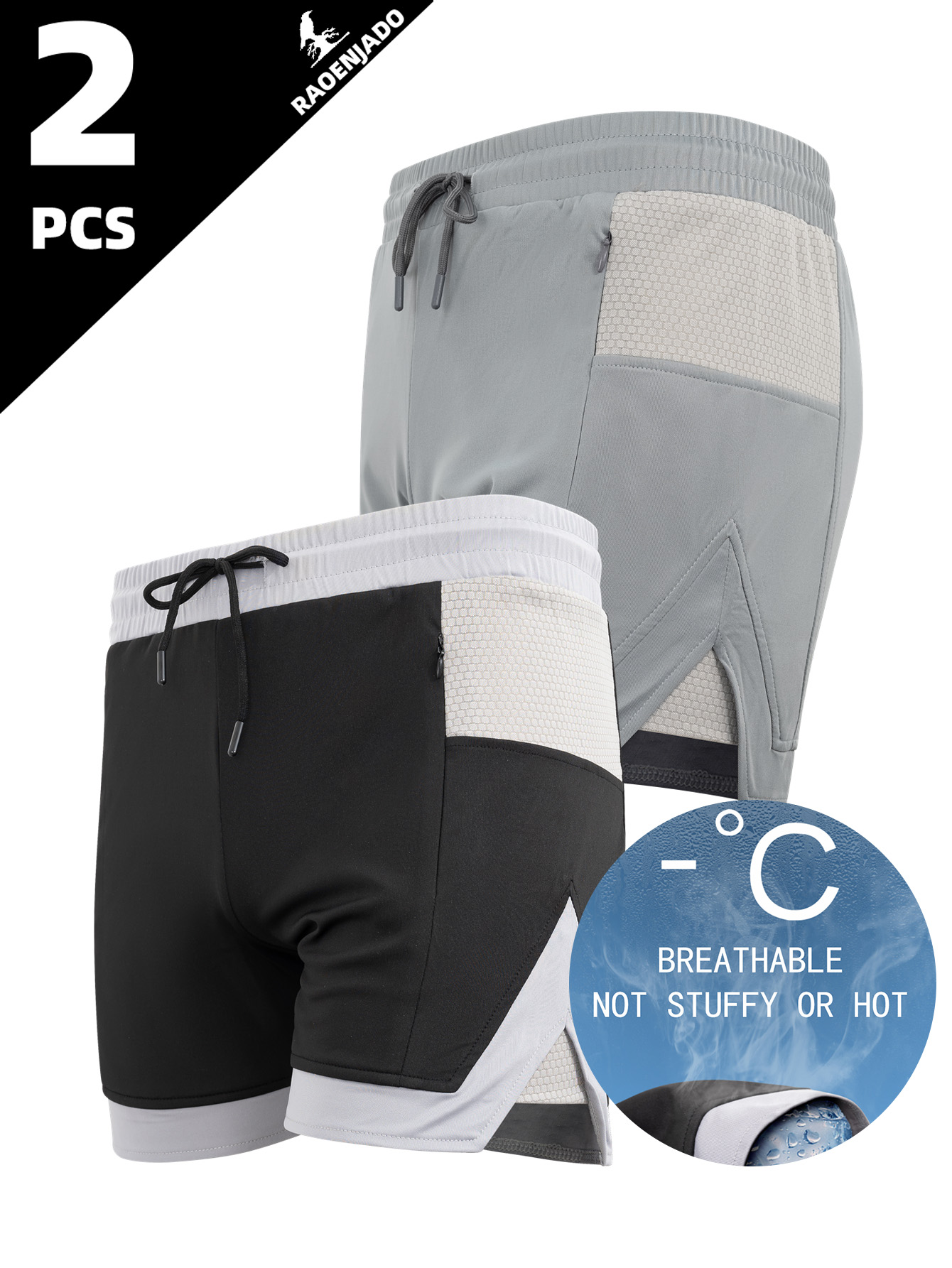 Swim Trunk Quick Dry - Herren-Sportshorts Schnelltrocknend Sommer-Laufshorts Leichte Atmungsaktive Badeshorts