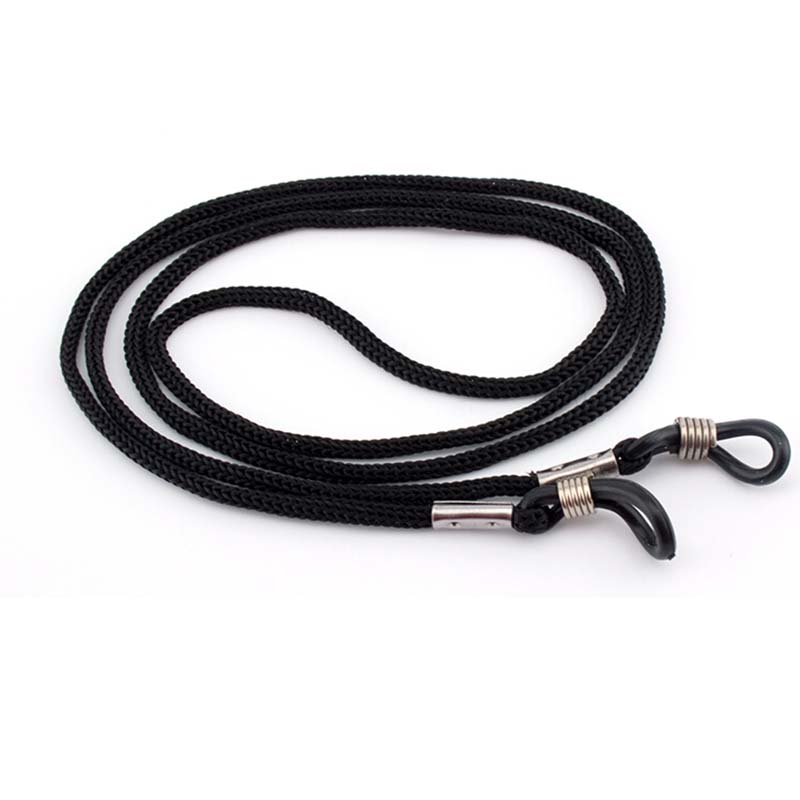 Sunglass Retainer Cord - Bestseller 12 Stück/Set Schwarzes Nylon-Kordel Brillenband
