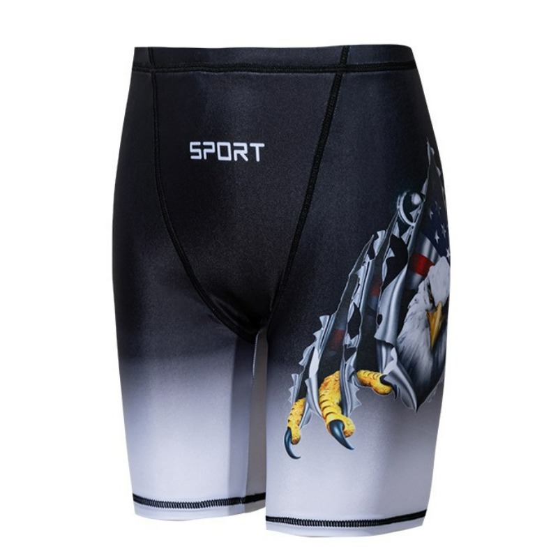 Swim Trunk Quick Dry - Badeshorts für Jungen, Cartoon-Motiv, hohe Elastizität,