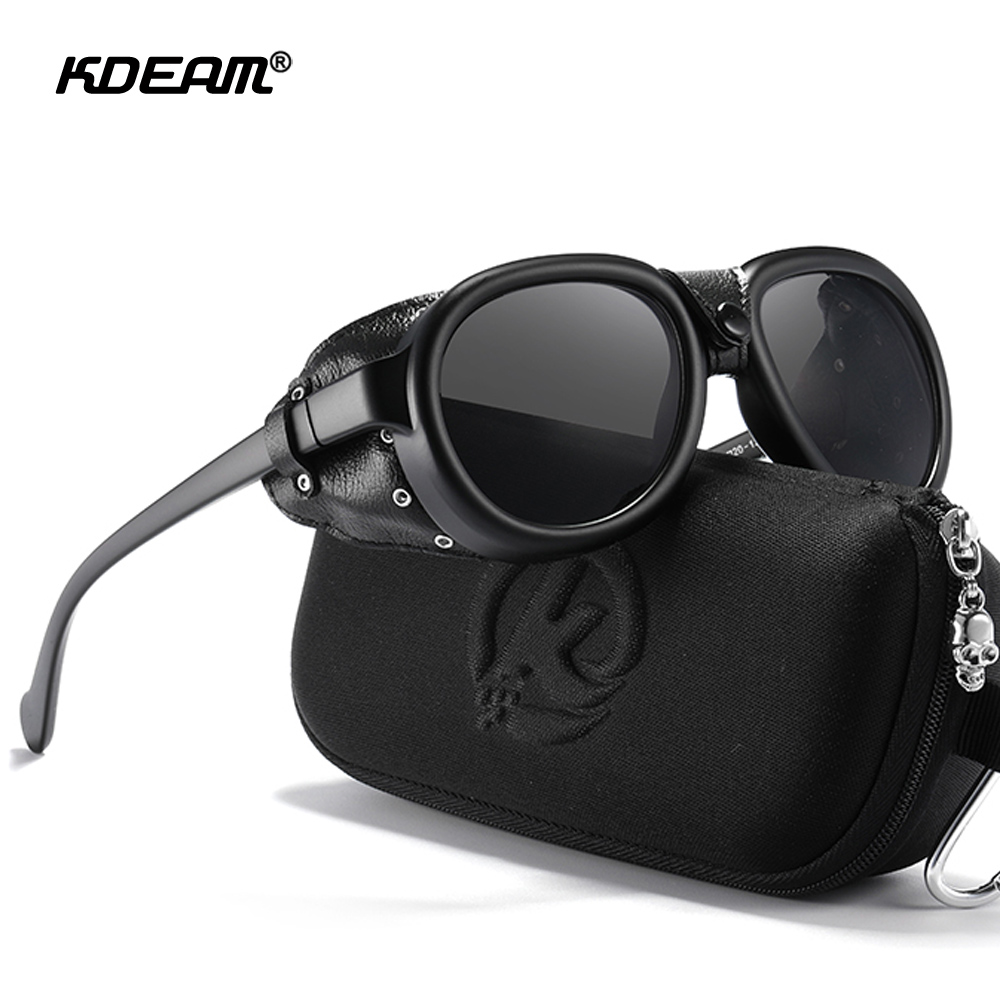 Sunglasses Aviator Polarized - KDEAM Pilotensonnenbrille Steampunk Herren Aviatic Polarisierte