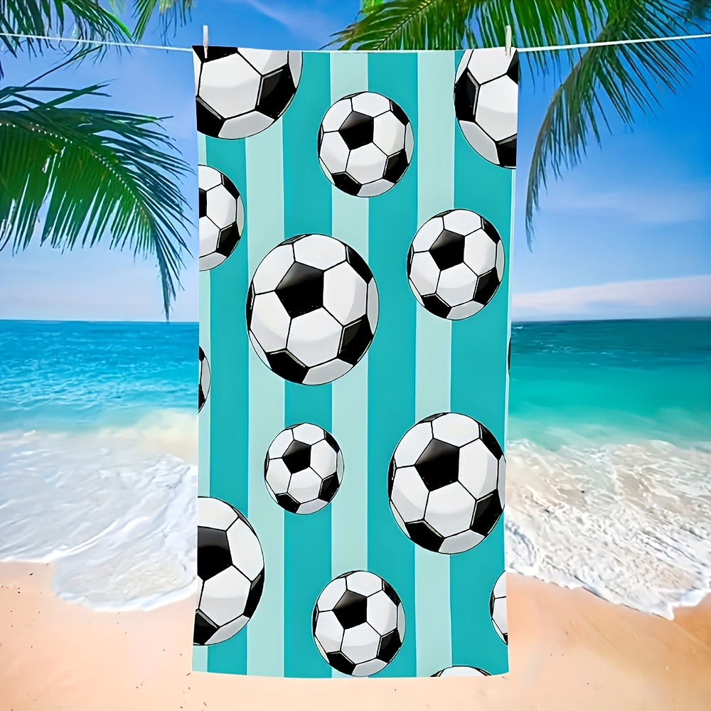 Beach Towel Large - Ein extra großes Mikrofaser-Strandtuch mit blauem