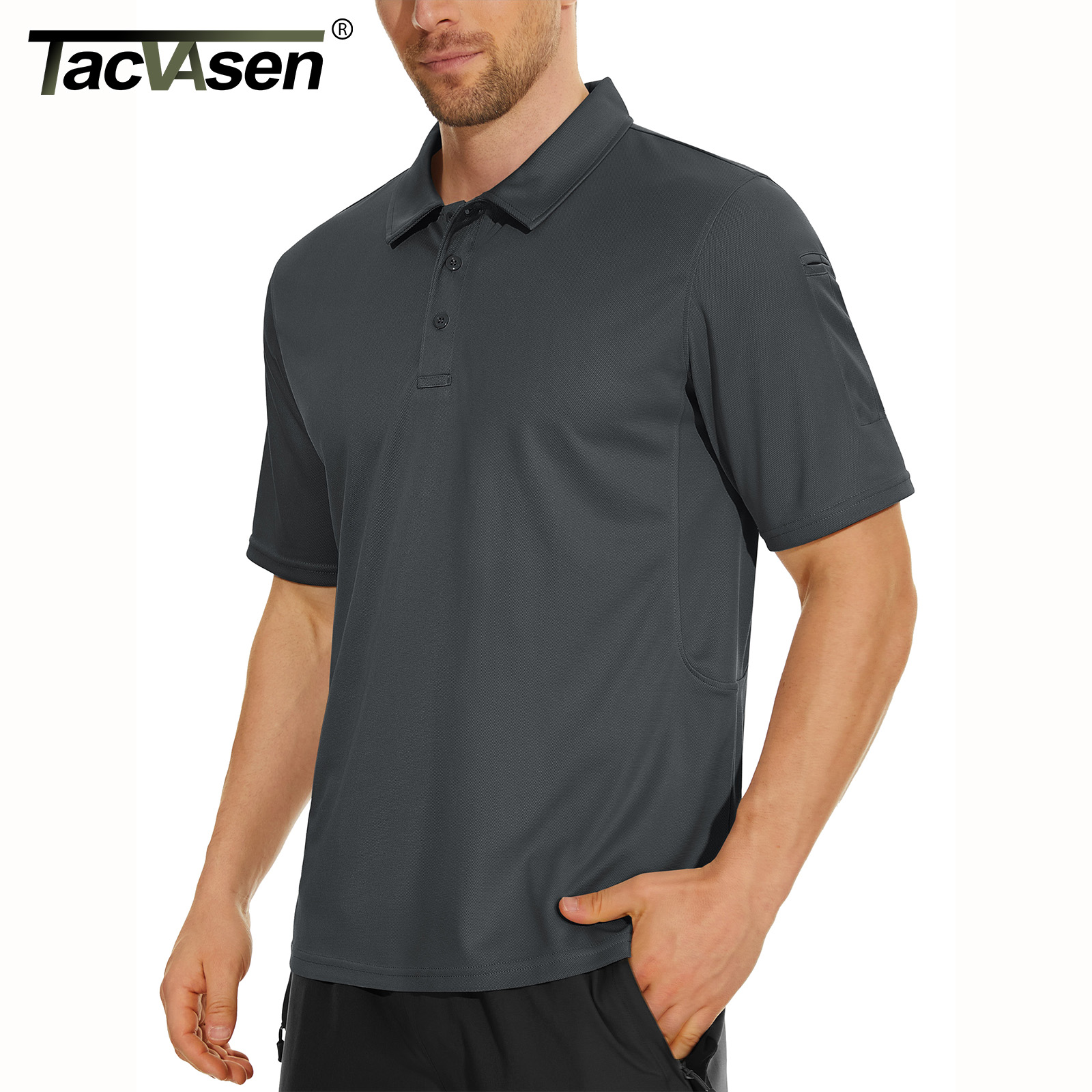 Polo Shirt Pique - TACVASEN Sommer Bunte Mode Polo T-shirts