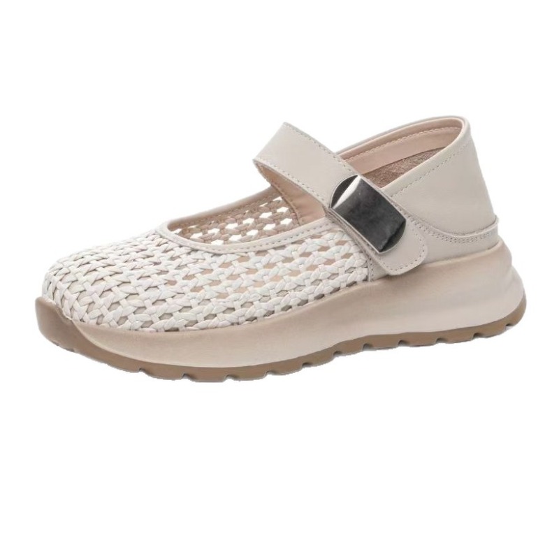 Espadrille Slip On - Damen Echtleder Geflochtene Mikrofaser Patchwork Slip-On