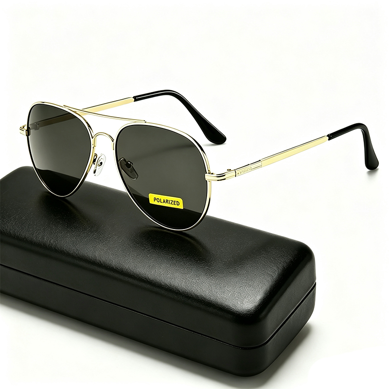 Sunglasses Aviator Polarized - Klassische Piloten-Sonnenbrille, polarisiert, für Herren und