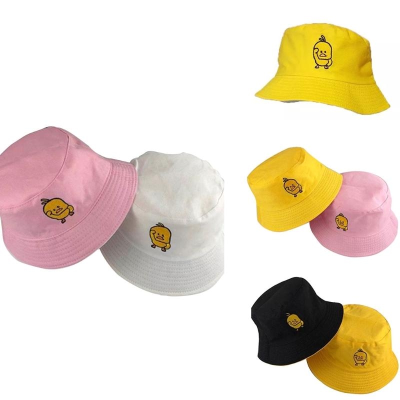 Packable Hat Nylon - Damen Herren Sommer-Eimerhut mit gelber Ente,
