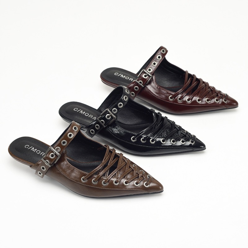 Casual Sandal Leather - Spitze Zehenpartie, Schnürschuhe für Damen, Sommer-Pumps