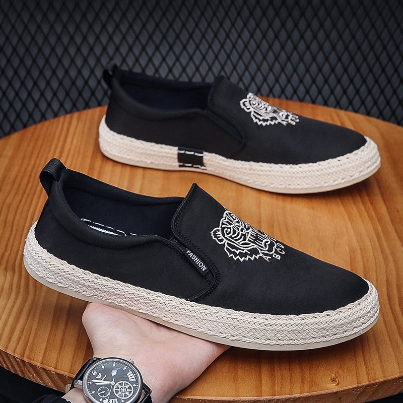 Schwarze atmungsaktive Schuhe  – Espadrille Slip On Bewertung und Preis