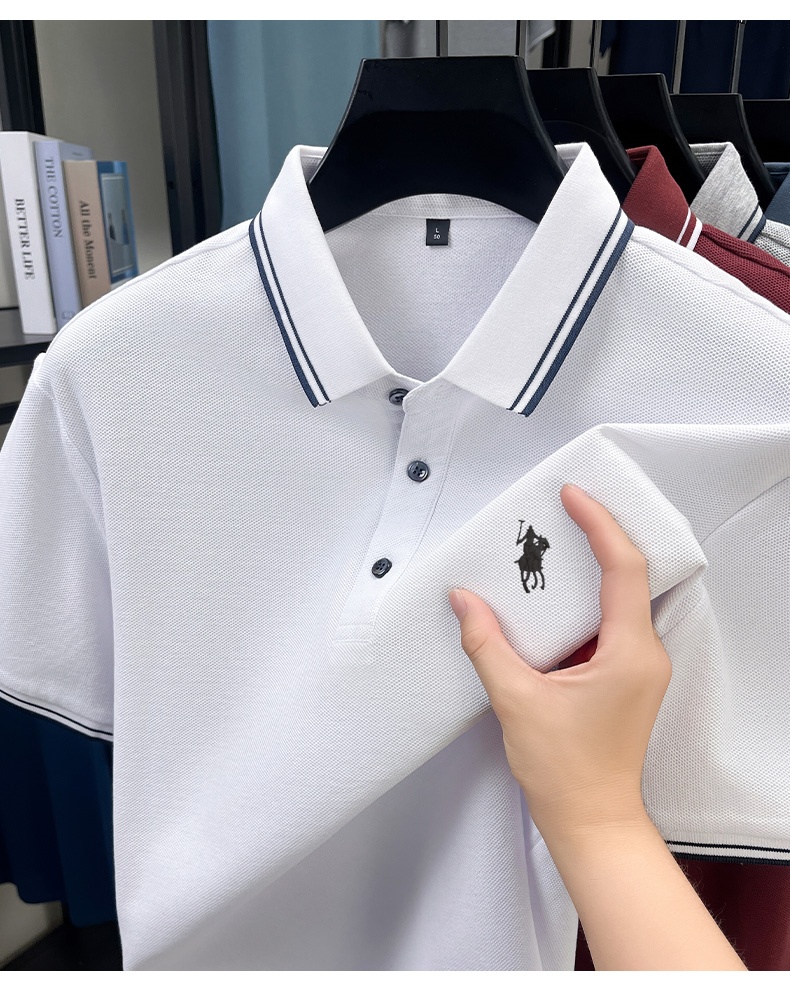 Sommerliches gestreiftes Poloh – Polo Shirt Pique Bewertung und Preis