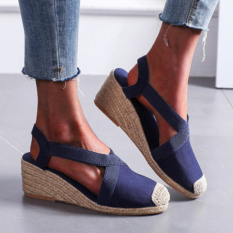 Damen-Sandalen mit geflochtene – Espadrille Slip On Bewertung und Preis