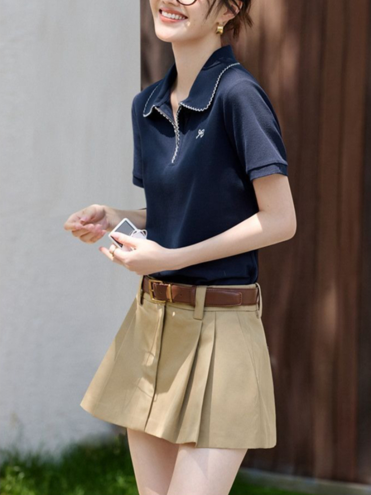 Figurbetontes Damen-T-Shirt mi – Polo Shirt Pique Bewertung und Preis