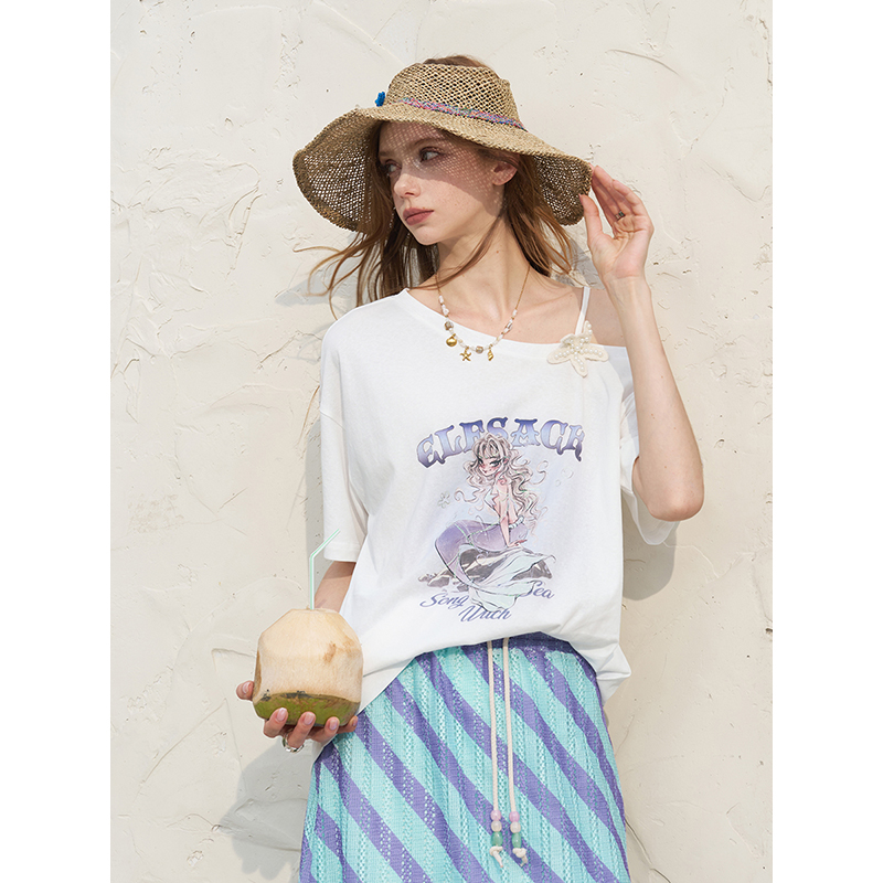 ELFSACK Damen-Set mit schulter – Tee Graphic Print Bewertung und Preis
