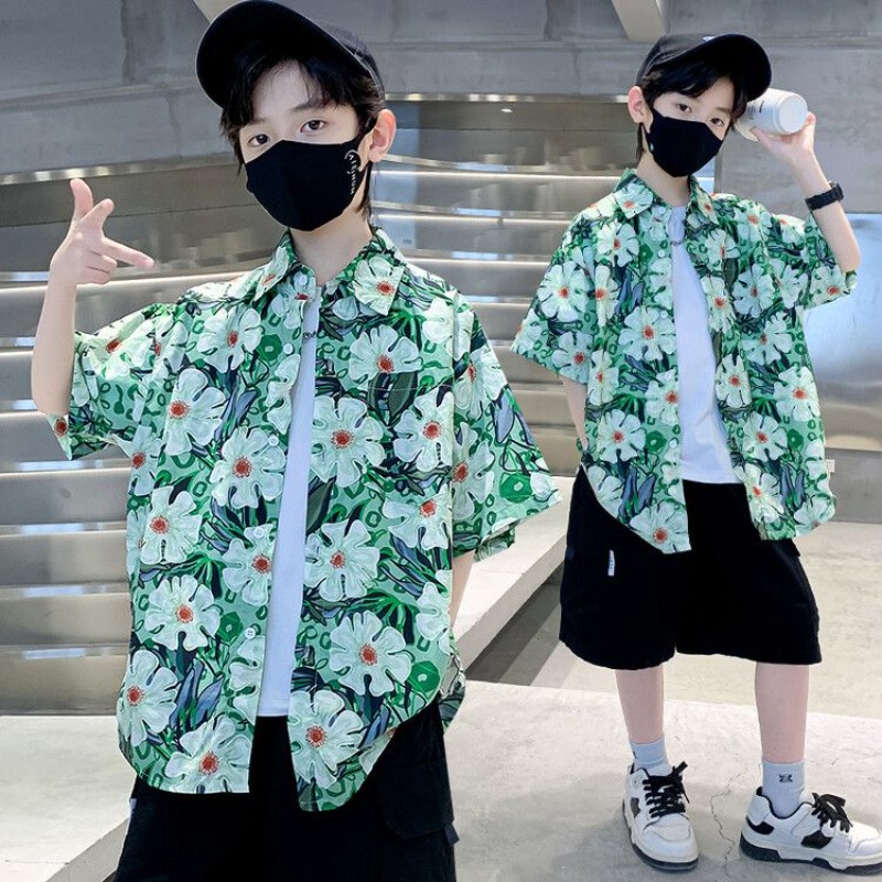 Jungen Blumenhemd Sommer-Set 2 – Resort Shirt Floral Bewertung und Preis