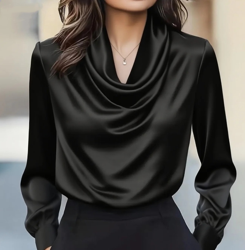 Herbstmode elegantes Temperame – Shirt Camp Collar Bewertung und Preis