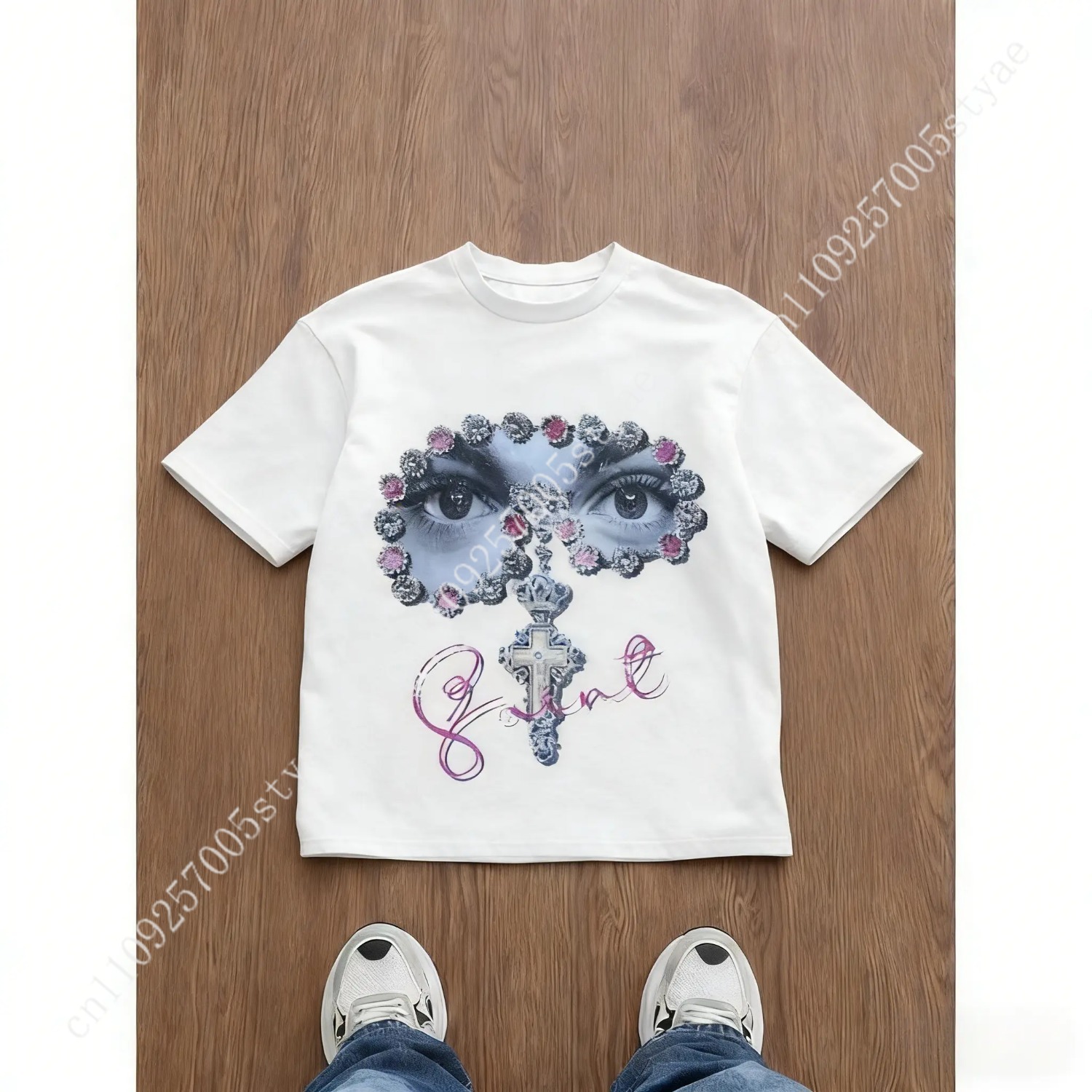 Herren-T-Shirt mit lockerem Sc – Tee Graphic Print Bewertung und Preis