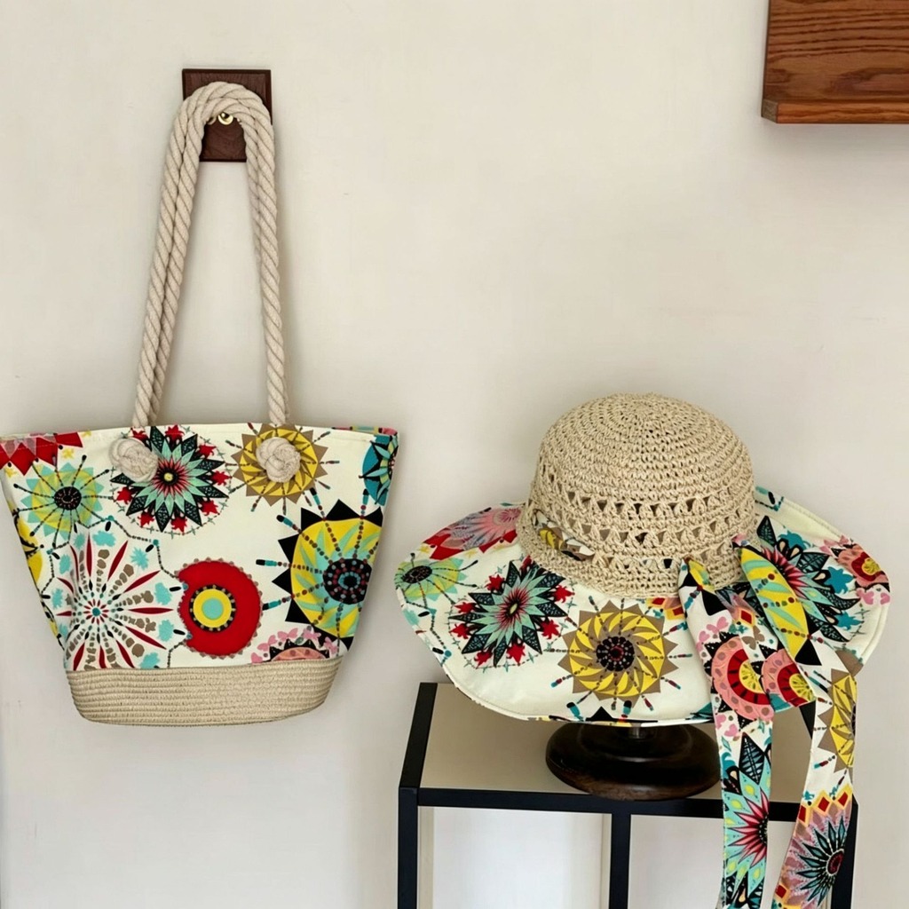 Boho Strohhut und Strandtasche – Bucket Hat Straw Bewertung und Preis