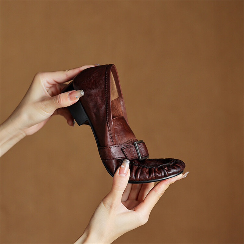 Neue Herbst Echt leder Frauen  – Casual Sandal Leather Bewertung und Preis