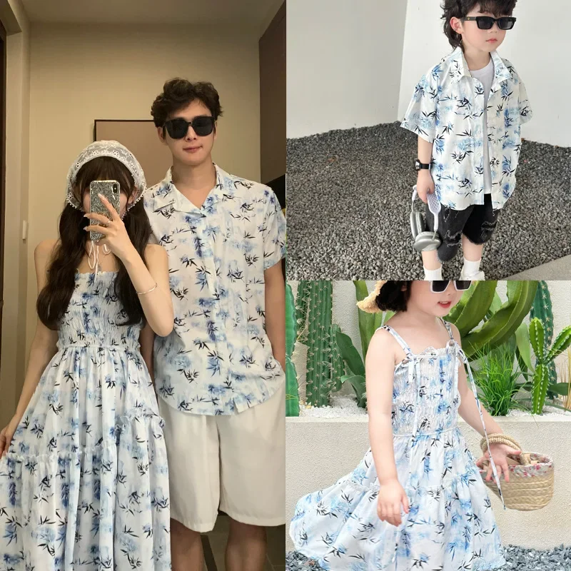 Resort-Paar-Look, Sommerkleidu – Resort Shirt Floral Bewertung und Preis
