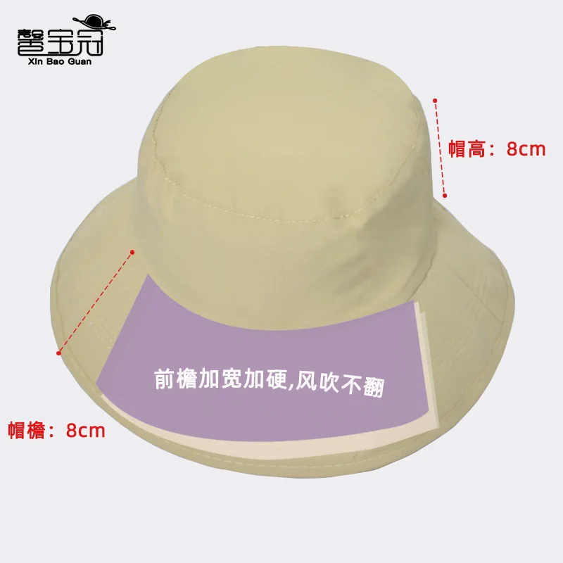 Wasserdichte Sonnen-Eimerhüte  – Packable Hat Nylon Bewertung und Preis