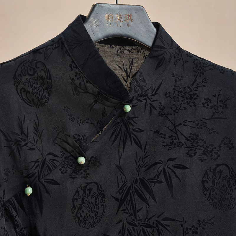 Retro Dünnes Hemd Neue Chinesi – Shirt Camp Collar Bewertung und Preis