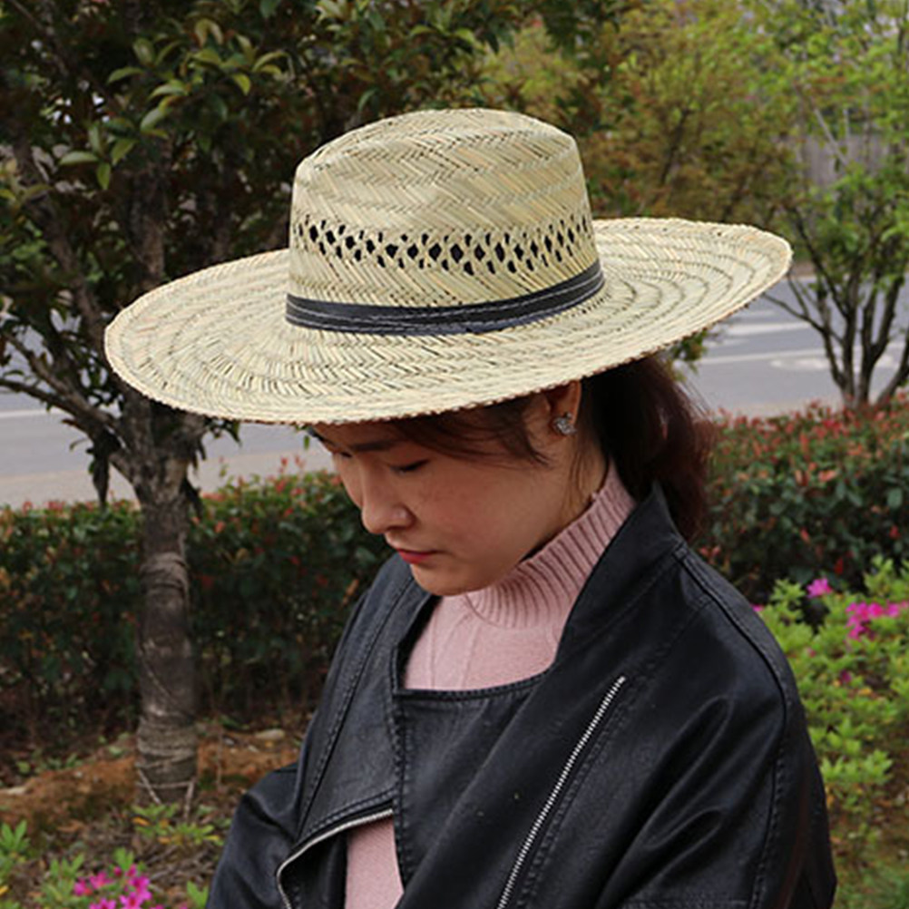 Strohhut mit gewebtem Schirm,  – Bucket Hat Straw Bewertung und Preis