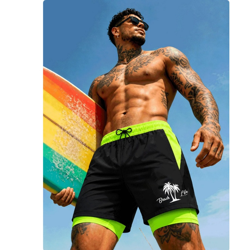 Herren-Badehose mit Palmenmust – Trunks Board Surf Bewertung und Preis