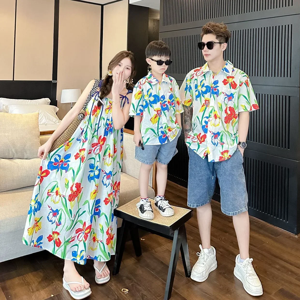 Urlaubskleidung Koreanische Ma – Resort Shirt Floral Bewertung und Preis