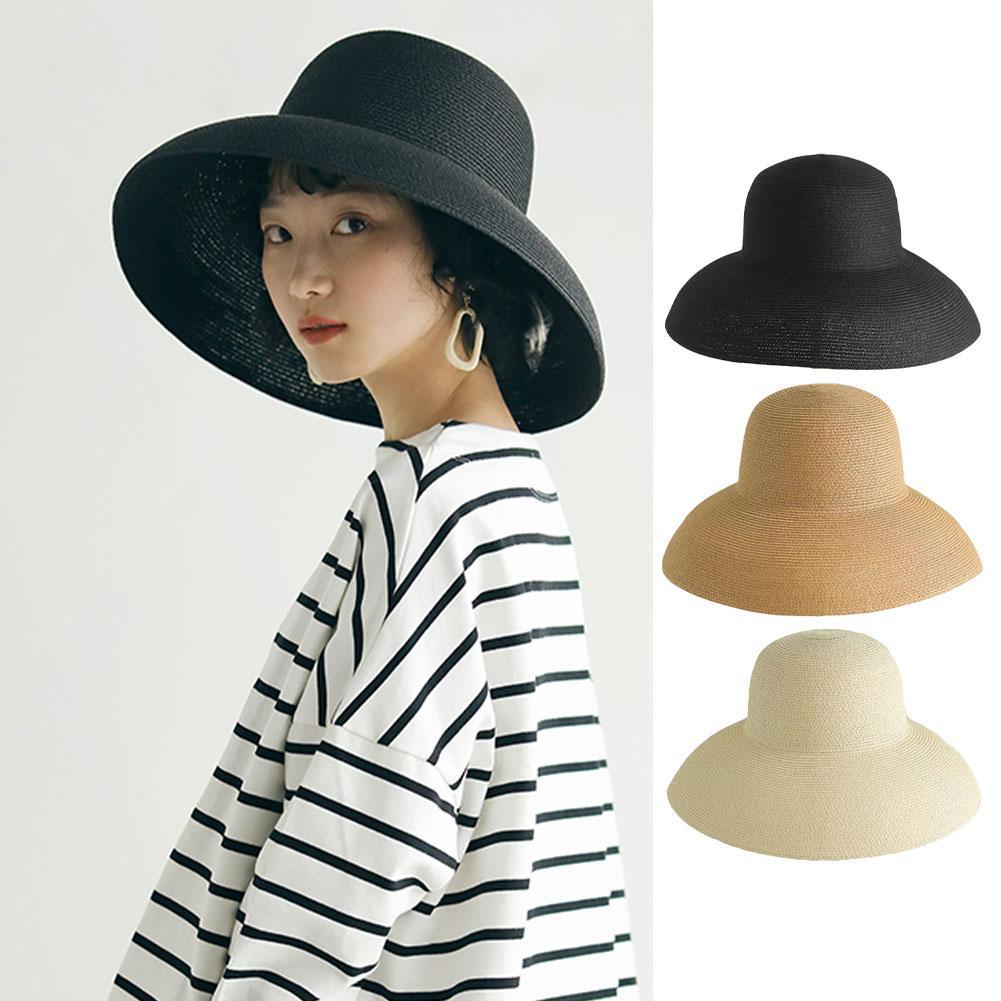 Französisch Hepburn Stil breit – Bucket Hat Straw Bewertung und Preis