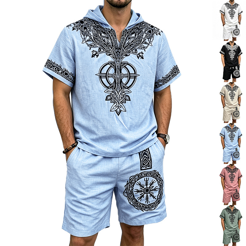 Herren Leinen-Look Viking-Baum – Short Linen Drawstring Bewertung und Preis