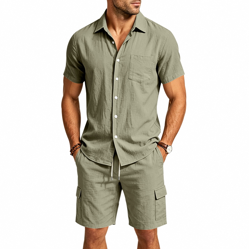 Herren Sommer Amerikanisches L – Linen Shirt Breathable Bewertung und Preis