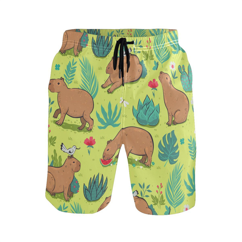 Cartoon Tier 3D-Druck Capybara – Trunks Board Surf Bewertung und Preis
