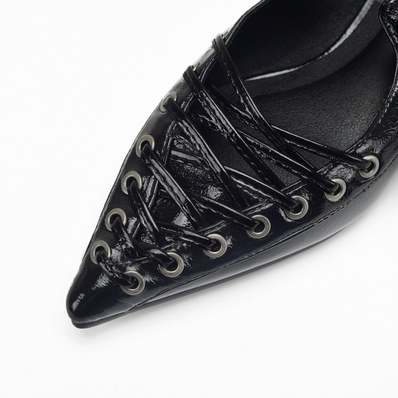 Spitze Zehenpartie, Schnürschu – Casual Sandal Leather Bewertung und Preis