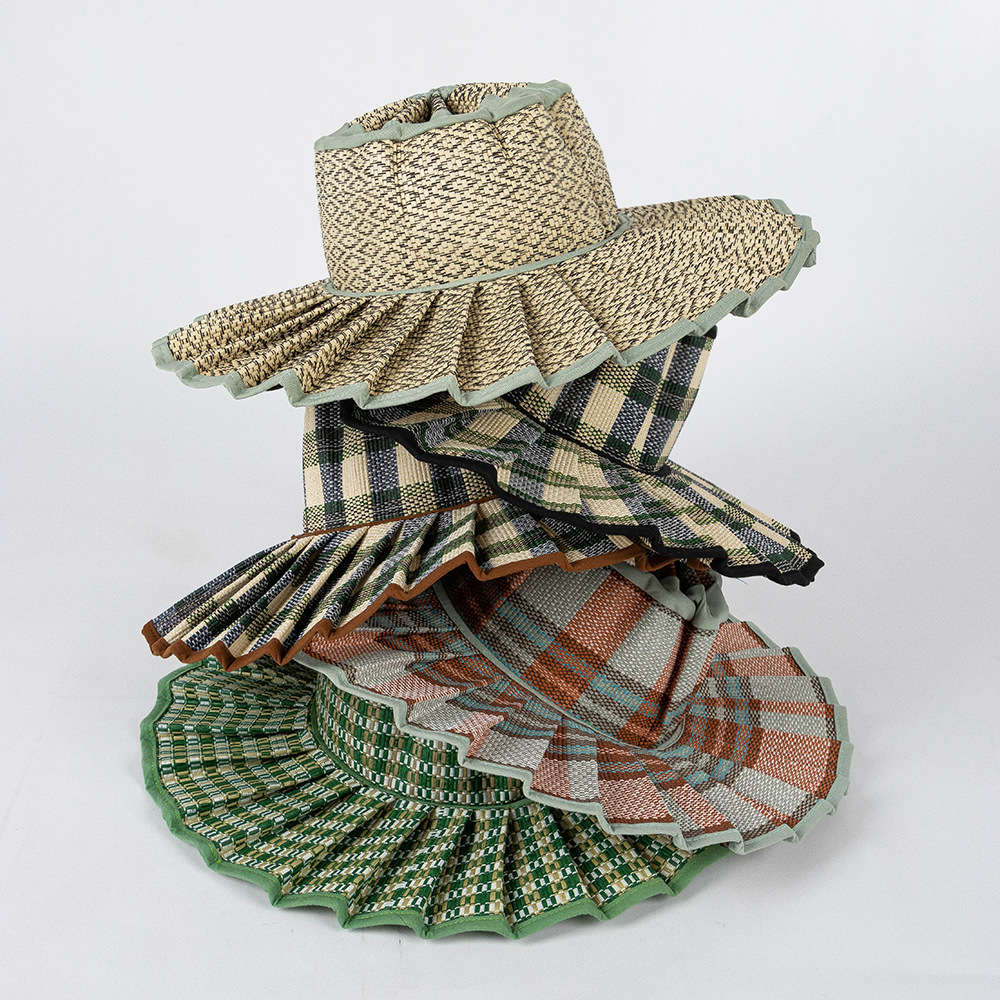Uspop modische faltbare Plisse – Bucket Hat Straw Bewertung und Preis